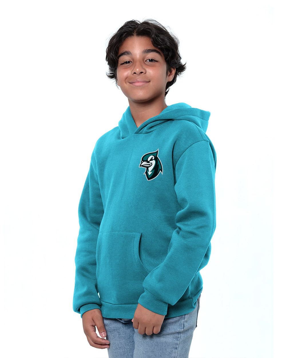 Epic Youth Fleece Pullover Hooded Sweatshirt - T2000BBird White XS