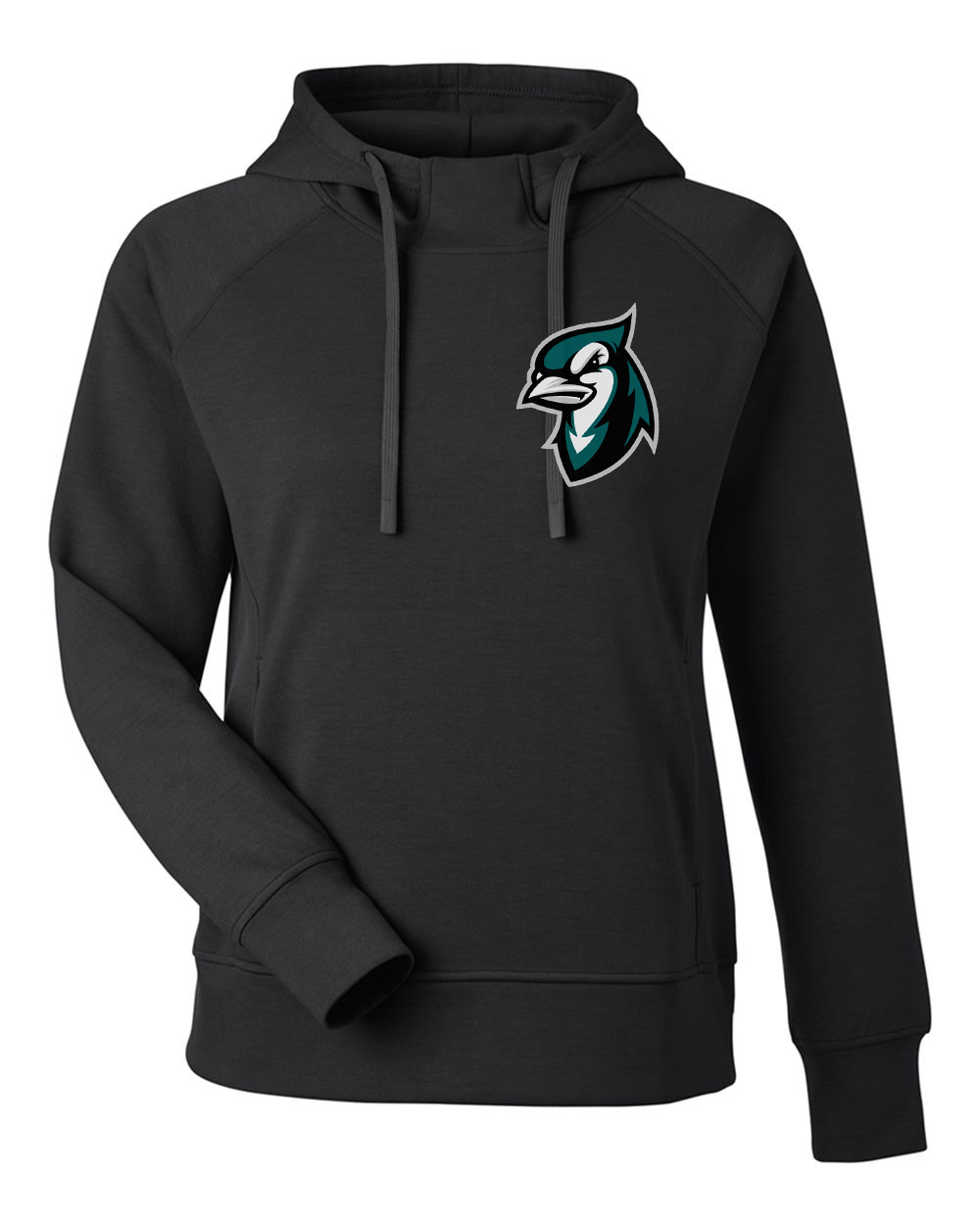Women's Apex Fleece Hooded Sweatshirt - 8753Bird Black S